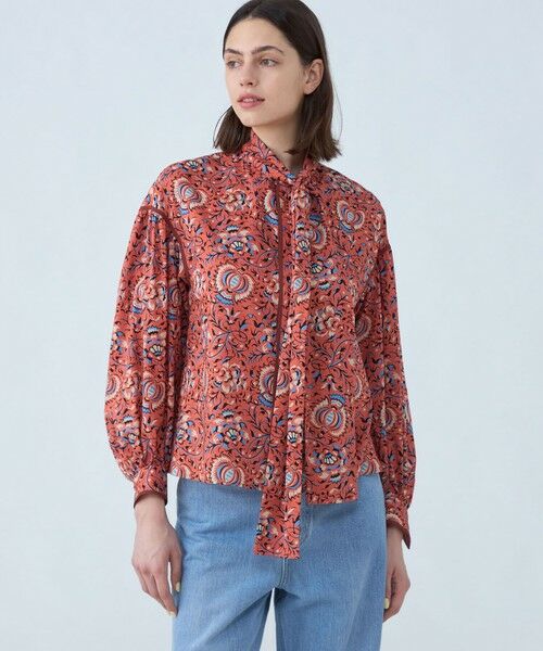 TOMORROWLAND / トゥモローランド シャツ・ブラウス（半袖以外） | コットンローンプリント ボウタイブラウス | 詳細2