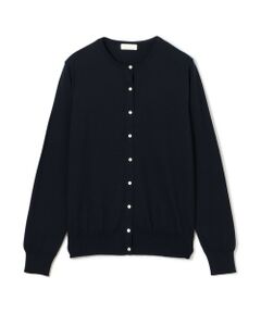 TOMORROWLAND / トゥモローランド カーディガン・ボレロ | ハイゲージコットン クルーネックカーディガン