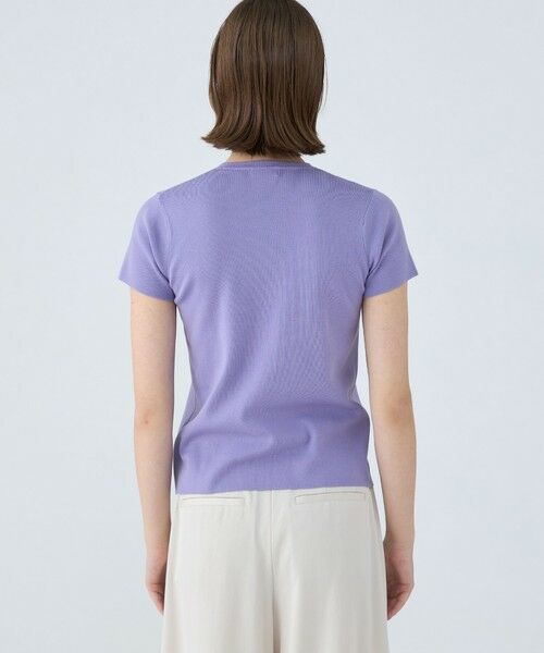 TOMORROWLAND / トゥモローランド ニット・セーター | ハイゲージコットン クルーネックプルオーバー | 詳細4