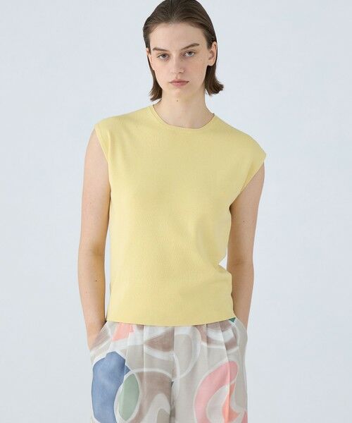 TOMORROWLAND / トゥモローランド ニット・セーター | ハイゲージコットン ノースリーブプルオーバー | 詳細2