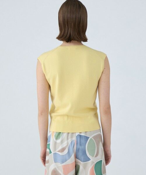 TOMORROWLAND / トゥモローランド ニット・セーター | ハイゲージコットン ノースリーブプルオーバー | 詳細4