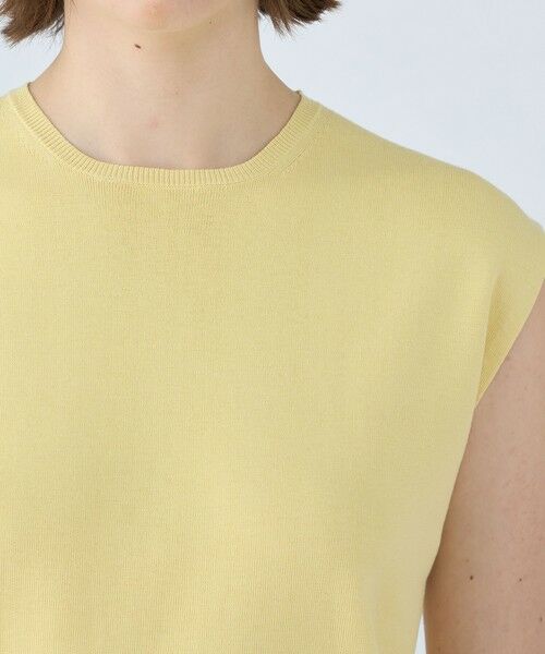 TOMORROWLAND / トゥモローランド ニット・セーター | ハイゲージコットン ノースリーブプルオーバー | 詳細5