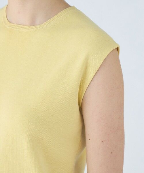 TOMORROWLAND / トゥモローランド ニット・セーター | ハイゲージコットン ノースリーブプルオーバー | 詳細6