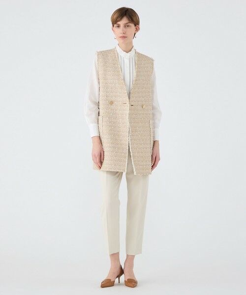 TOMORROWLAND / トゥモローランド ベスト | Coconut セミロングジレ | 詳細1