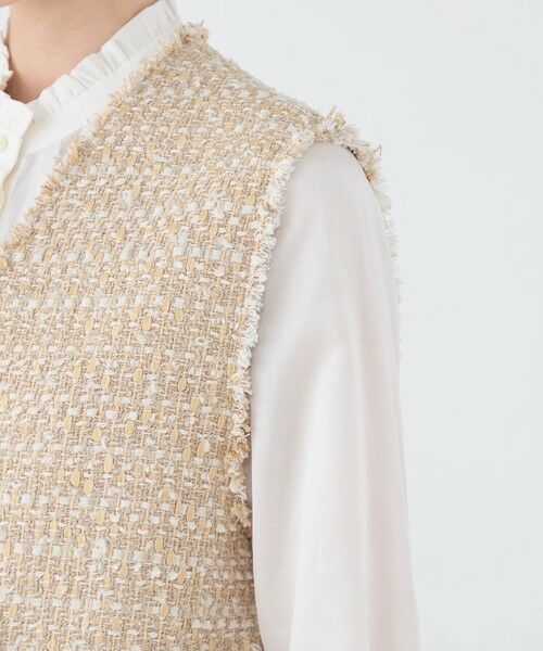 TOMORROWLAND / トゥモローランド ベスト | Coconut セミロングジレ | 詳細7