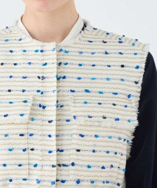 TOMORROWLAND / トゥモローランド ベスト | Blueberry 4ポケットジレ | 詳細6