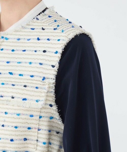 TOMORROWLAND / トゥモローランド ベスト | Blueberry 4ポケットジレ | 詳細7