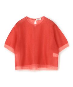 TOMORROWLAND / トゥモローランド ニット・セーター | シアーレイヤー クルーネックプルオーバー