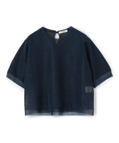 TOMORROWLAND / トゥモローランド ニット・セーター | シアーレイヤー クルーネックプルオーバー