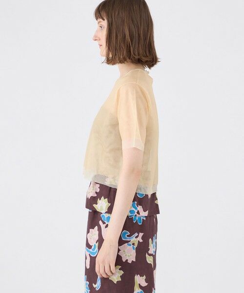 TOMORROWLAND / トゥモローランド ニット・セーター | シアーレイヤー クルーネックプルオーバー | 詳細3