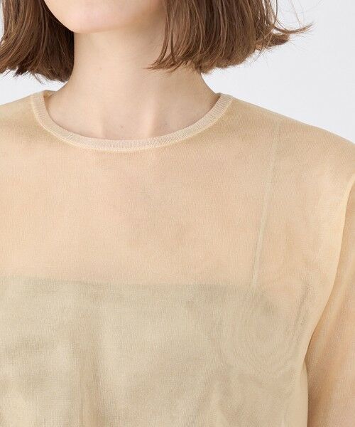 TOMORROWLAND / トゥモローランド ニット・セーター | シアーレイヤー クルーネックプルオーバー | 詳細5