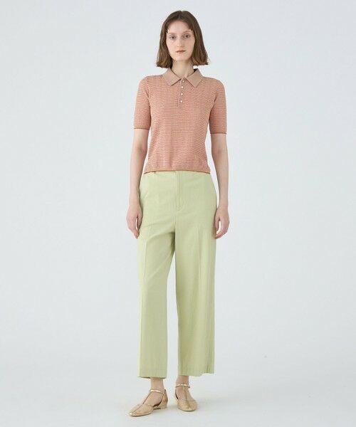 TOMORROWLAND / トゥモローランド ニット・セーター | コットンナイロンラメチェック ポロプルオーバー | 詳細1