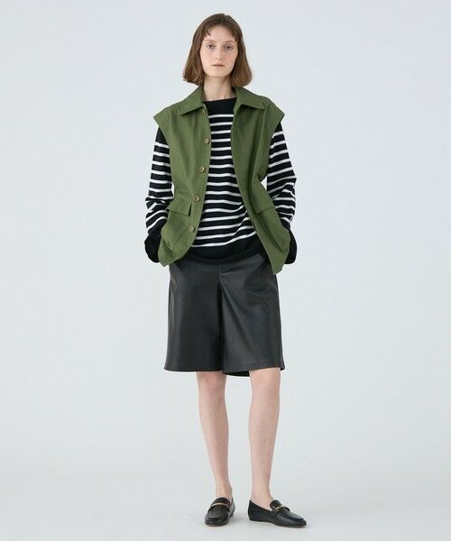 TOMORROWLAND / トゥモローランド Tシャツ | パネルボーダー オーバーサイズドプルオーバー | 詳細1