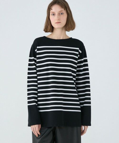 TOMORROWLAND / トゥモローランド Tシャツ | パネルボーダー オーバーサイズドプルオーバー | 詳細3