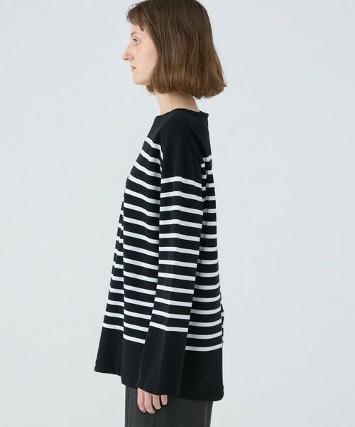 TOMORROWLAND / トゥモローランド Tシャツ | パネルボーダー オーバーサイズドプルオーバー | 詳細4