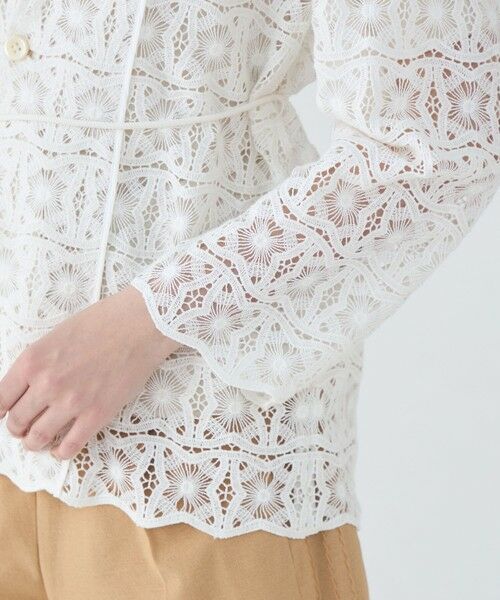 TOMORROWLAND / トゥモローランド テーラードジャケット | ゲオフラワーレース シングルブレストジャケット | 詳細6