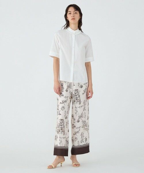 TOMORROWLAND / トゥモローランド シャツ・ブラウス | 100/2コンパクトブロード ハーフスリーブタックブラウス | 詳細1