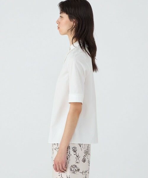 TOMORROWLAND / トゥモローランド シャツ・ブラウス | 100/2コンパクトブロード ハーフスリーブタックブラウス | 詳細3