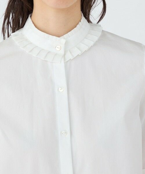 TOMORROWLAND / トゥモローランド シャツ・ブラウス | 100/2コンパクトブロード ハーフスリーブタックブラウス | 詳細5