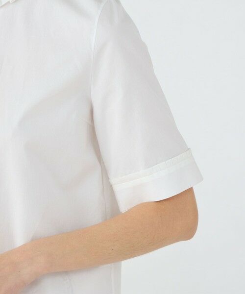 TOMORROWLAND / トゥモローランド シャツ・ブラウス | 100/2コンパクトブロード ハーフスリーブタックブラウス | 詳細6