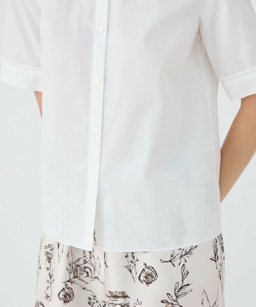 TOMORROWLAND / トゥモローランド シャツ・ブラウス | 100/2コンパクトブロード ハーフスリーブタックブラウス | 詳細7