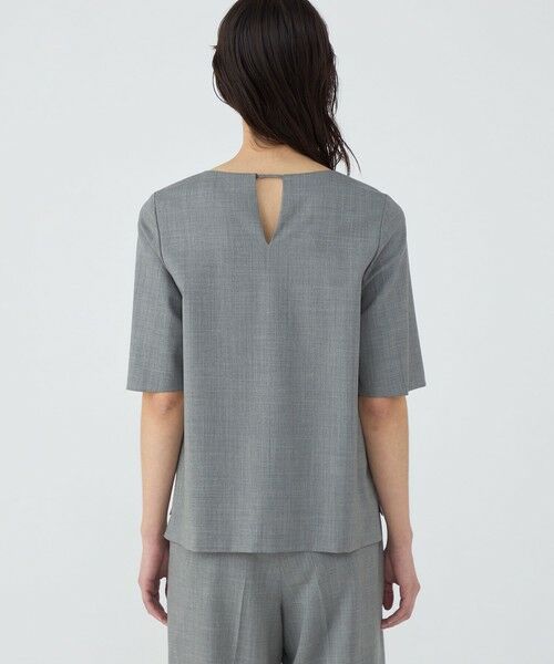 TOMORROWLAND / トゥモローランド シャツ・ブラウス | ファインウーステッドウール スリットスリーブブラウス | 詳細4