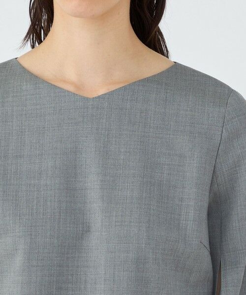 TOMORROWLAND / トゥモローランド シャツ・ブラウス | ファインウーステッドウール スリットスリーブブラウス | 詳細5