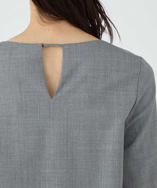 TOMORROWLAND / トゥモローランド シャツ・ブラウス | ファインウーステッドウール スリットスリーブブラウス | 詳細6