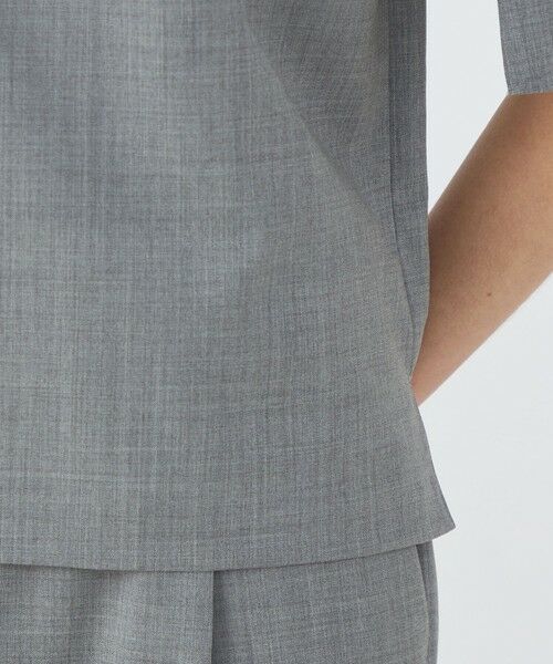 TOMORROWLAND / トゥモローランド シャツ・ブラウス | ファインウーステッドウール スリットスリーブブラウス | 詳細8