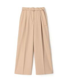 トゥモローランド　ワイドパンツ　ベージュ セール】 スタックフラワープリント セミワイドパンツ （その他
