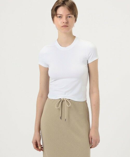 TOMORROWLAND / トゥモローランド Tシャツ | コットンポリエステル クロップドTシャツ WMTP3926 | 詳細2