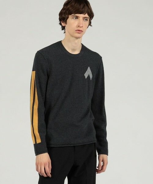 TOMORROWLAND / トゥモローランド ニット・セーター | リサイクルカシミヤグラフィック クルーネックプルオーバー MRBC3426AE | 詳細1