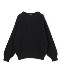 TOMORROWLAND / トゥモローランド ニット・セーター | フィッシャーマンズリブ クルーネックプルオーバー