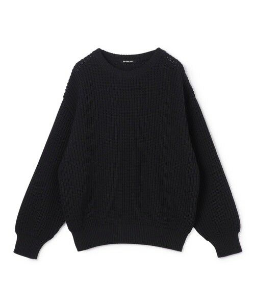 フィッシャーマンズリブ クルーネックプルオーバー （ニット