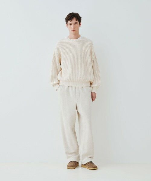 TOMORROWLAND / トゥモローランド ニット・セーター | フィッシャーマンズリブ クルーネックプルオーバー | 詳細1