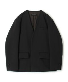 TOMORROWLAND / トゥモローランド テーラードジャケット | コットンウールギャバジン カラーレスジャケット