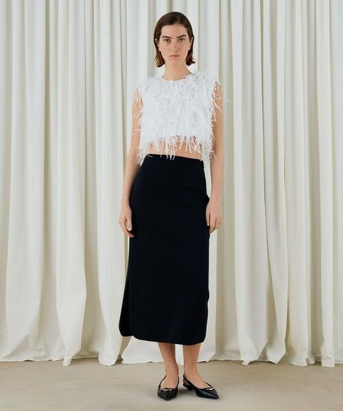 TOMORROWLAND / トゥモローランド シャツ・ブラウス | ホワイトフリンジジャカード クロップドプルオーバー | 詳細2