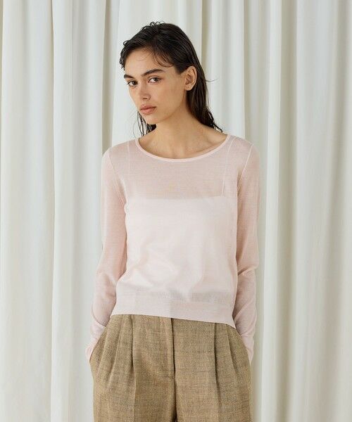 TOMORROWLAND / トゥモローランド ニット・セーター | ソフトカシミヤシルク ラウンドネックプルオーバー | 詳細2