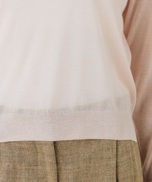 TOMORROWLAND / トゥモローランド ニット・セーター | ソフトカシミヤシルク ラウンドネックプルオーバー | 詳細7