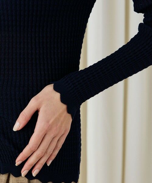TOMORROWLAND / トゥモローランド カーディガン・ボレロ | コットンアセテートリブ ボートネックカーディガン | 詳細6