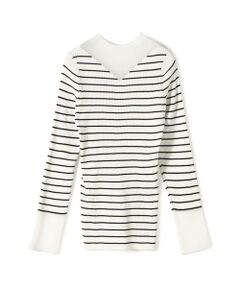 TOMORROWLAND / トゥモローランド ニット・セーター | コットンアセテートリブ ビルドネックプルオーバー