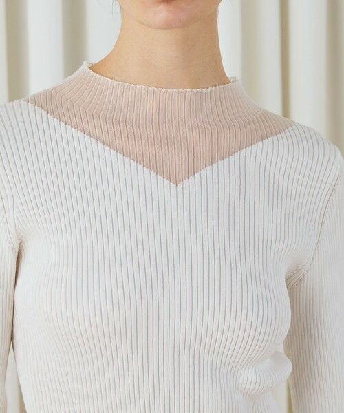TOMORROWLAND / トゥモローランド ニット・セーター | コットンアセテートリブ ビルドネックプルオーバー | 詳細5