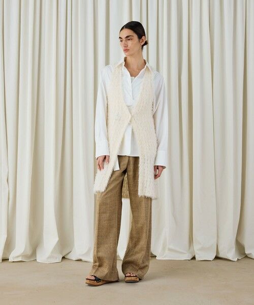 TOMORROWLAND / トゥモローランド ニット・セーター | フラッフィーコットンニットジレ | 詳細1