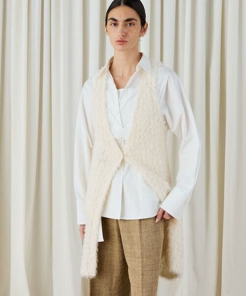 TOMORROWLAND / トゥモローランド ニット・セーター | フラッフィーコットンニットジレ | 詳細2