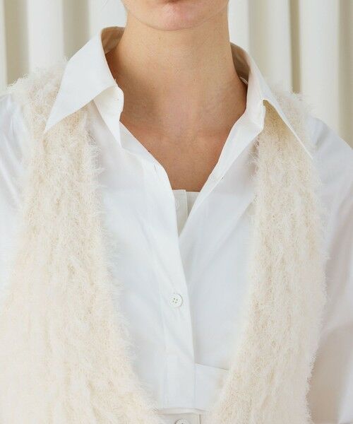 TOMORROWLAND / トゥモローランド ニット・セーター | フラッフィーコットンニットジレ | 詳細5