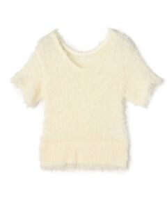 TOMORROWLAND / トゥモローランド ニット・セーター | フラッフィーコットンフロンタブルプルオーバー