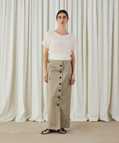 TOMORROWLAND / トゥモローランド ニット・セーター | フラッフィーコットンフロンタブルプルオーバー | 詳細1