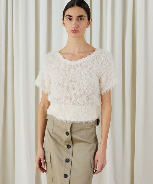 TOMORROWLAND / トゥモローランド ニット・セーター | フラッフィーコットンフロンタブルプルオーバー | 詳細2