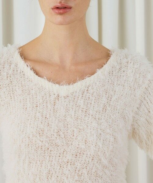 TOMORROWLAND / トゥモローランド ニット・セーター | フラッフィーコットンフロンタブルプルオーバー | 詳細5