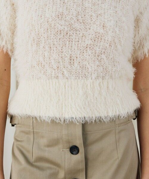 TOMORROWLAND / トゥモローランド ニット・セーター | フラッフィーコットンフロンタブルプルオーバー | 詳細7